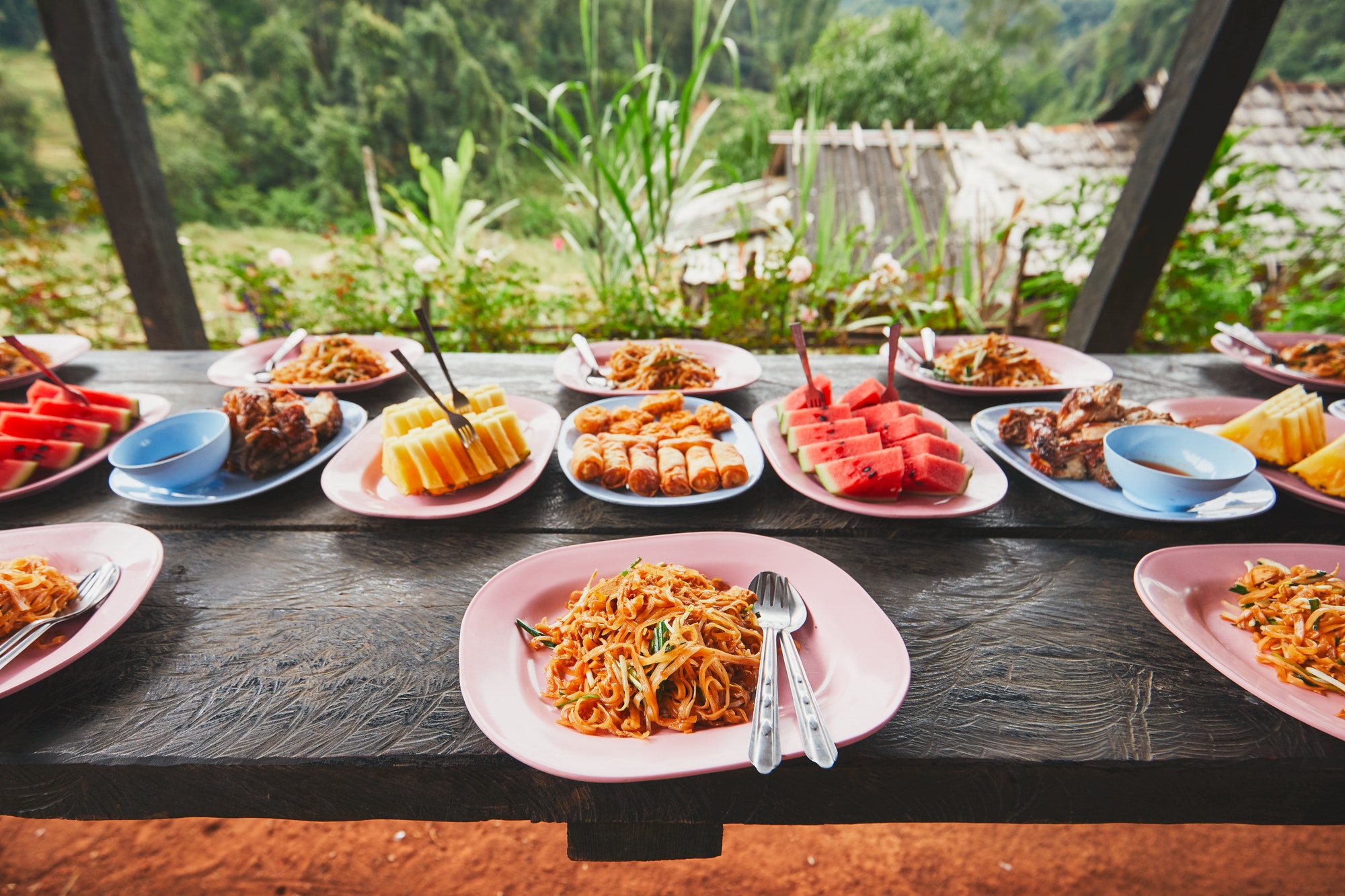 Lunch in the middle of the jungle